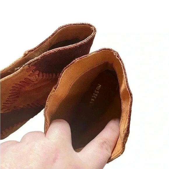 Musse & Cloud NWOB Women's Jaeda Patchwork Suede Ankle Cowboy Bootie Size‎ 6 - Picture 8 of 10